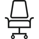 Icono de silla ergonómica